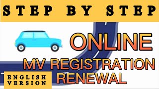 STEP BY STEP ON HOW TO RENEW MOTOR VEHICLE REGISTRATION ONLINE  ONLINE MV REGISTRATION RENEWAL 2023 [upl. by Gadmon]