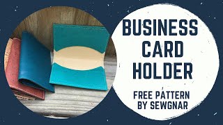 Free Sewing Tutorial Business Card Holder by SewGnar Sewing Patterns [upl. by Aratal104]