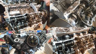 1uz Scissor Gears Operation and timing of the internal camshaft gears on a 1uzfe nonvvti [upl. by Martelli]