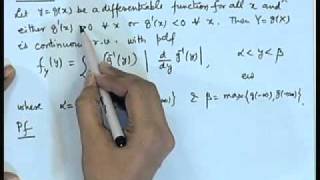 Mod01 Lec17 Function of a Random Variable [upl. by Annamaria]