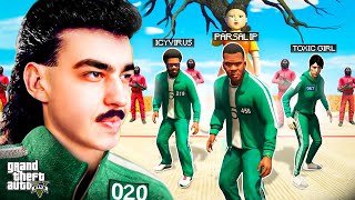 GTA Role Play x Squid Game 😂 زاکر سامورائی در اسکویید گیم [upl. by Ativad988]