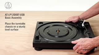 ATLP120XBTUSB Setup  DirectDrive Turntable Analog Wireless amp USB [upl. by Helen892]