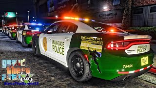 Playing GTA 5 As A POLICE OFFICER Gang Unit Patrol🔥🔥🔥 GTA 5 Lspdfr Mod 4K [upl. by Leerzej]