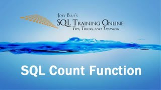 SQL Count Function  SQL Training Online  Quick Tips Ep13 [upl. by Stultz]