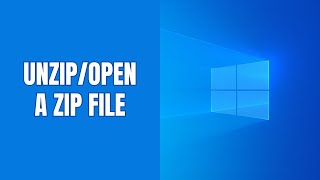 How to open unzip a ZIP file on Windows 11 step by step [upl. by Mccord]