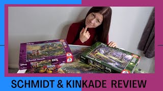 Schmidt amp Disney Thomas Kinkade Puzzles Review [upl. by Asirehc434]