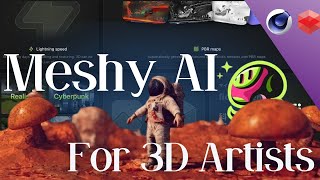 Exploring Meshy AI  Cinema 4D  Redshift [upl. by Eiaj789]