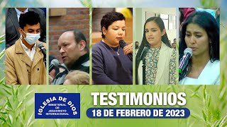 Testimonios 18 de febrero de 2023  Iglesia de Dios Ministerial de Jesucristo Internacional [upl. by Otti]