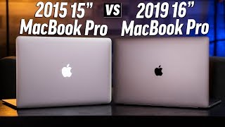 2015 15quot vs 2019 16quot MacBook Pro  Full Comparison [upl. by Garris]