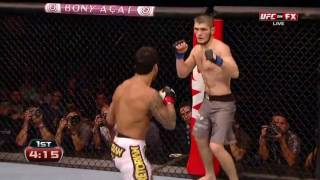 Thiago Tavares vs Khabib Nurmagomedov [upl. by Tamra]