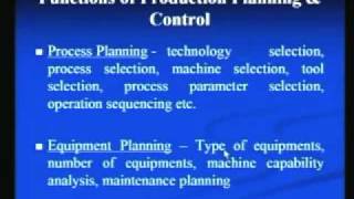 Mod1 Lec1 Production Planning and Control [upl. by Adnil]