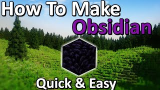 How To Get Obsidian in Minecraft Tutorial  Quick amp Easy [upl. by Dunkin]