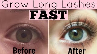 HOW TO GROW EYELASHES FAST  DIY NATURAL EYELASH GROWTH SERUM [upl. by Giark]