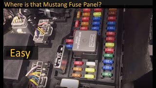 Fuse Box Locations on the 2005 to 2014 Ford Mustang [upl. by Attlee]