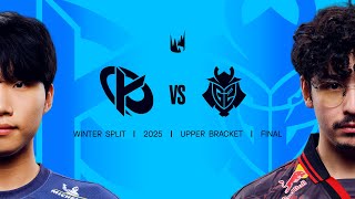 G2 vs KC  2025 LEC Winter Split Playoffs  Upper Round 3 [upl. by Vanhomrigh]