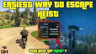 Best Escape Route Dont loose ANY MONEY Easiest way to Finish Cayo Perico Heist  GTA 5 Online [upl. by Encratia]