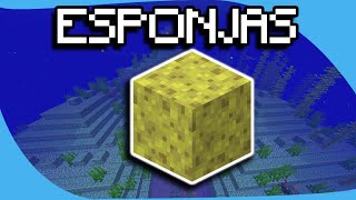 Como hacer ESPONJAS en Minecraft [upl. by Naleag]