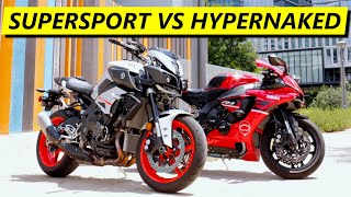 Yamaha MT10 vs R1  Is the Naked Bike Any Better [upl. by Eirrek481]