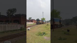 Double engine bdrailway railway traintravel bangladeshrailway [upl. by Scharf]