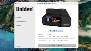 How to Update your Uniden R Series New Update Software for the R7 R3 amp R1 Radar Detectors [upl. by Azilanna]