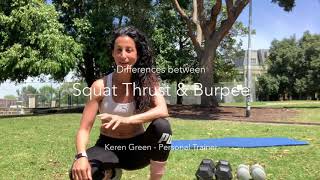 Difference between a Burpee amp Squat Thrust [upl. by Goodrow991]