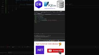 Learn to open a connection to SQLite database using C CSharp sqlite sqlite3 tutorial [upl. by Eelahc194]