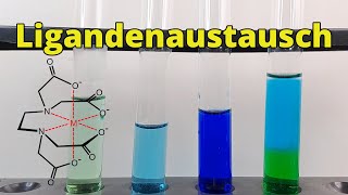 Ligandenaustausch bei Komplexen  Uni Chemie [upl. by Joiner]