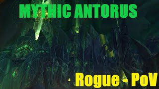 WoW  Antorus the Burning Throne Mythic  SOLO Outlaw Rogue PoV [upl. by Oniskey]