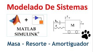 Modelado de Sistema Masa  Resorte  Amortiguador  Matlab  Simulink [upl. by Trumann]