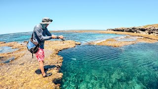 Fishing REEF HOLES on a Remote Island [upl. by Elyse625]