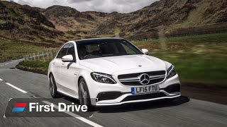 2015 MercedesAMG C63 S first drive review [upl. by Sturrock]