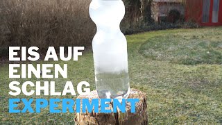 Wasser gefriert schlagartig  Experiment zum Nachmachen [upl. by Ahsikcin619]