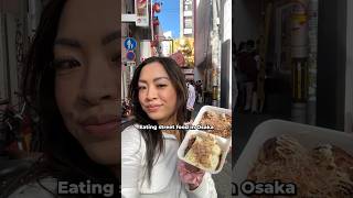 eating street food at dotonbori in osaka japan shorts [upl. by Schrick952]