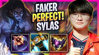 FAKER PERFECT GAME WITH SYLAS  T1 Faker Plays Sylas MID vs Mel  Season 2025 [upl. by Akemyt]