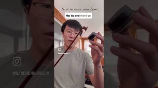 How to rosin your bow violin violinst violinmusic music classicalmusic violinvirtuoso [upl. by Danyette]