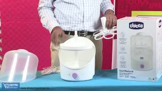 Electrical Steam Sterilisers from Chicco  How to Use an Electric Steam Steriliser Shopping Adviser [upl. by Daisi]