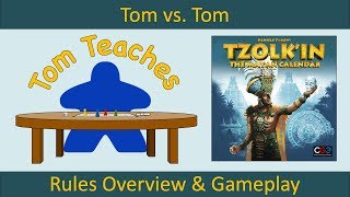 Tom Teaches Tzolkin Rules Overview amp Gameplay [upl. by Aiclef32]