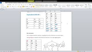 Convert NFA M pqrs 01 delta p qs to DFA apply DFA minimization [upl. by Silevi]