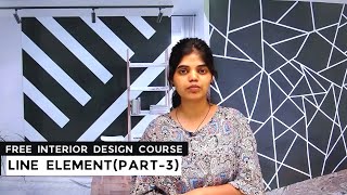 Interior Designing Course for Beginners  Video  3  Line Element [upl. by Nowtna]