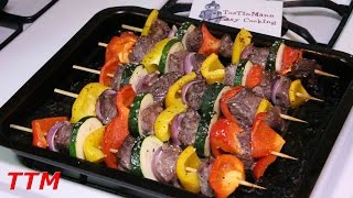 How to Make Kabobs in the OvenEasy Beef Kebabs Recipe [upl. by Mosley]