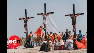 Reenactment of Jesus Crucifixion in Philippines [upl. by Sydney]