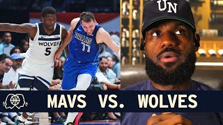 The Mavs vs Wolves  LeBron James and JJ Redick [upl. by Lidstone]