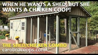 Custom ShedChicken Coop — Part 2 The WalkThrough [upl. by Eiggep]