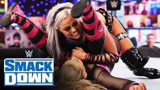 The Riott Squad vs Natalya amp Tamina SmackDown Feb 19 2021 [upl. by Eolande]