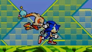 Sonic Advance 2  Part 1  Leaf Forest Zone  Egg Hammer Tank II  Special Stage 1 [upl. by Auqkinahs593]