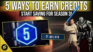 5 ways to earn CREDITS FAST  Battlefront 2 [upl. by Adnawyek599]