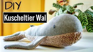 DIY Kuscheltier Wal selber nähen  VERLOSUNG  Nähanleitung für Anfänger mit Schnittmuster [upl. by Flossie]