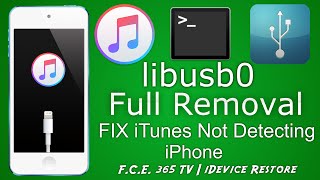 How to Uninstall libusb0 Driver and fix iTunes Not Detecting iPhone [upl. by Llekcir]