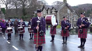 quotRose of Allendalequot performed at Kenmore Hotel in Perthshire Scotland by Vale Of Atholl Pipe Band [upl. by Noelani]