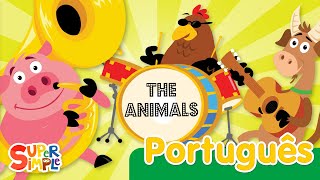 Os Animais na Fazenda  Canções Infantis  Super Simple Português [upl. by Reckford]